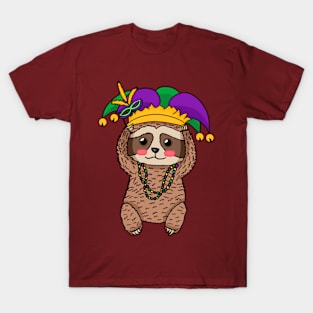 Mardi Gras Sloth T-Shirt